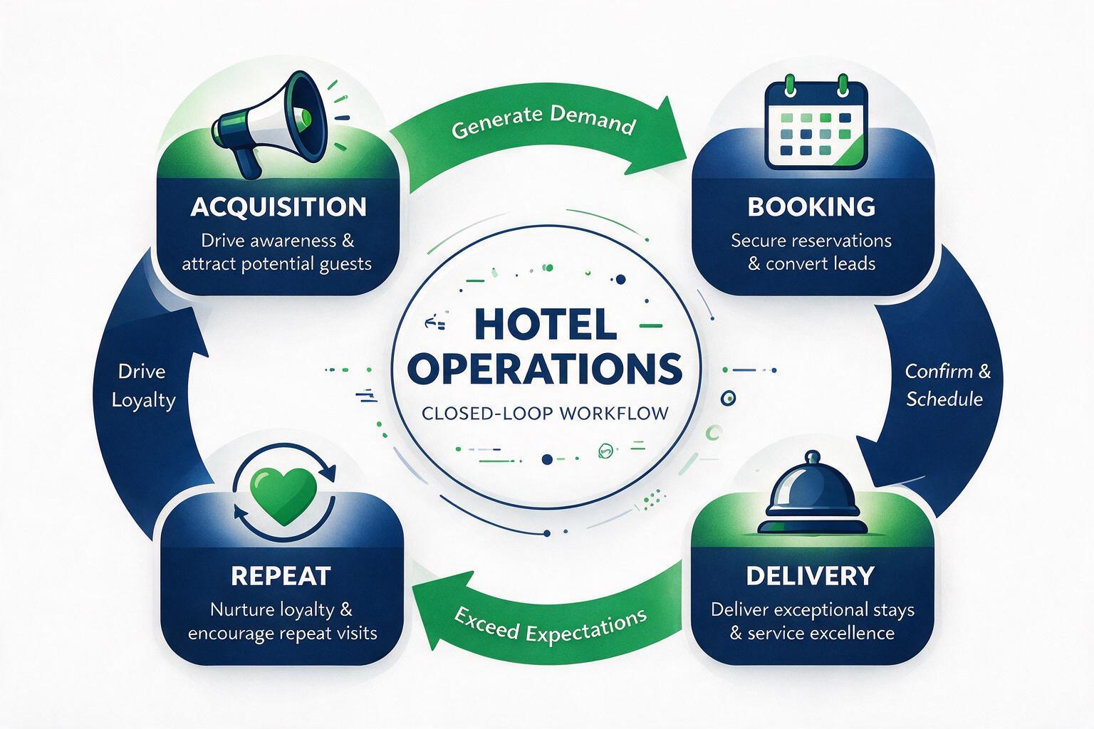 Hospitality closed-loop workflow