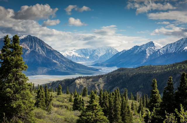 Mountain landscape campaign visual